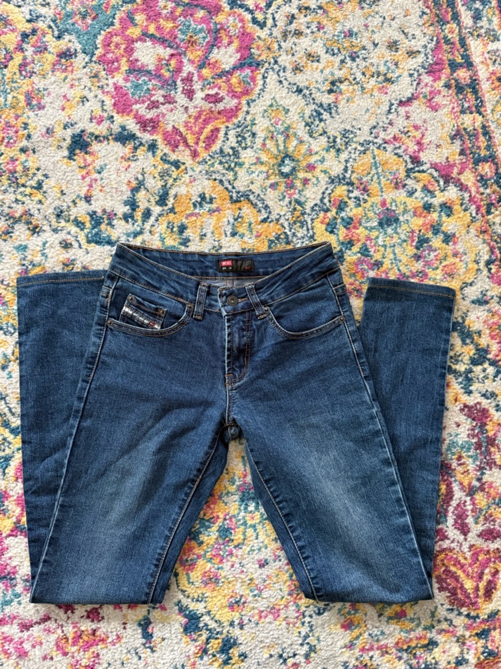 Diesel Dark Wash, low rise  Skinny jeans